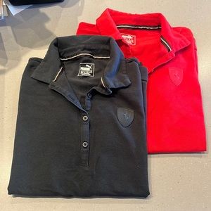 Set of 2 Women Puma X Ferrari Polo Shirts